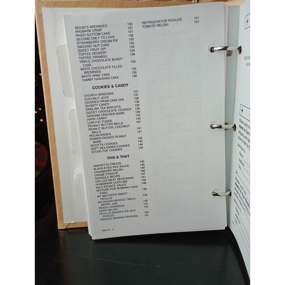 Heart Of The Triad Quilt Guild Cookbook Kernersville, NC 2006 Hardcover Binder - Picture 7 of 7